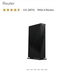 NETGEAR - Dual-Band AC1750 Router with 16 x 4 DOCSIS 3.0 Cable Modem - Black