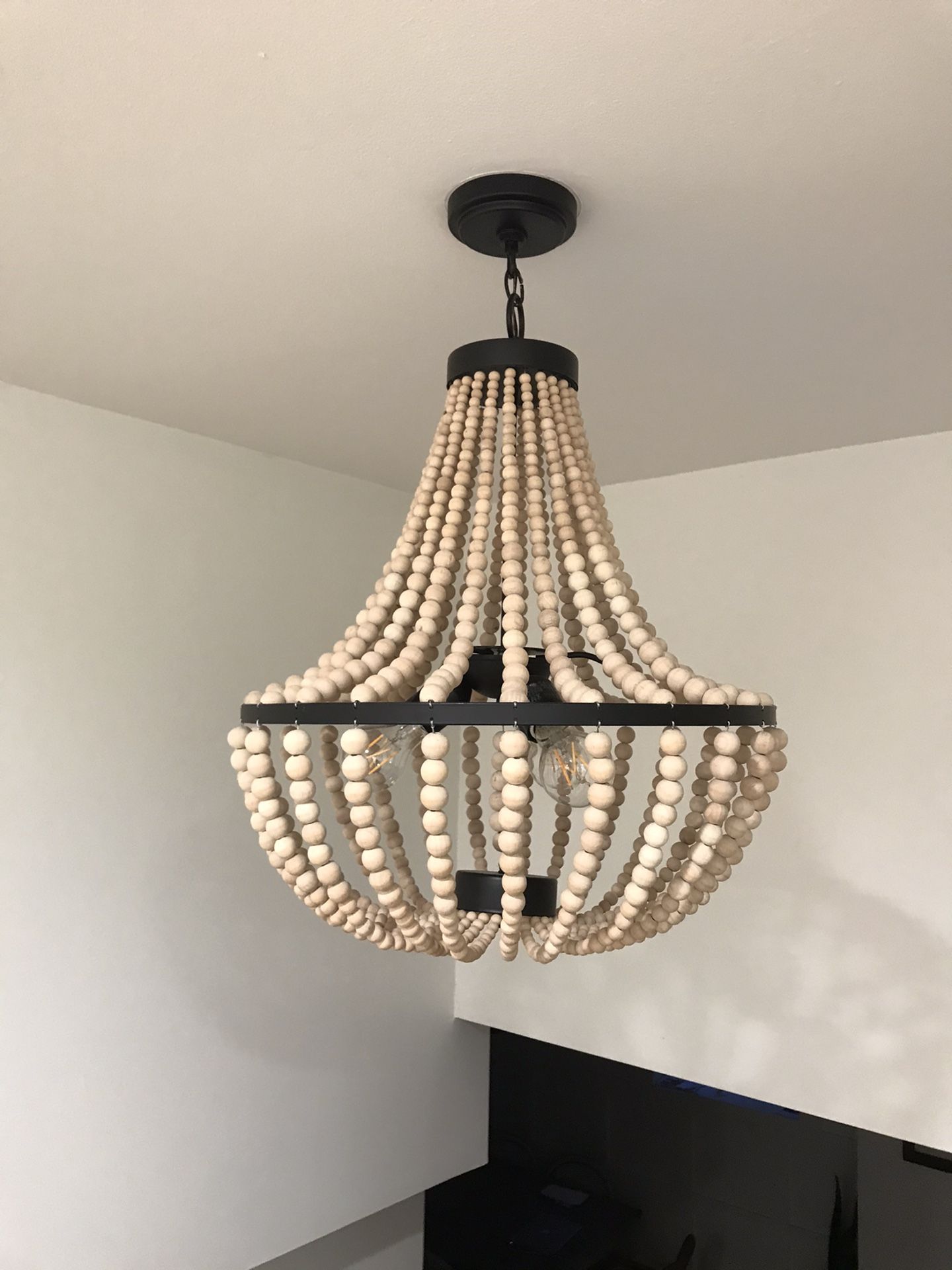 Beaded chandelier