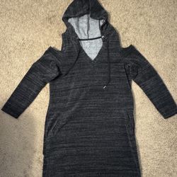 New York & Co Hoodie Sweater Dress