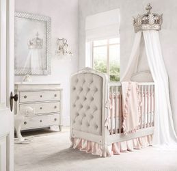 Beautiful RH Convertible Crib/Bed & Dresser