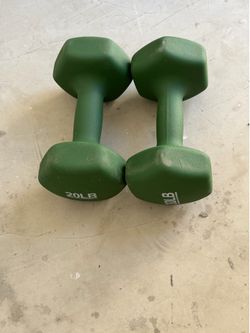 20lbs dumb bells