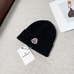 Black Moncler Beanie 