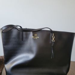 Kate Spade Black Leather Tote 