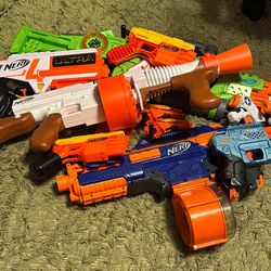 Big Pile Of Nerf Guns
