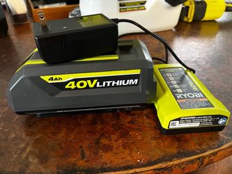 Ryobi 40V 4Ah Lithium Battery with Charger