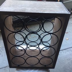 Crate Wood Wine Rack Rustic 