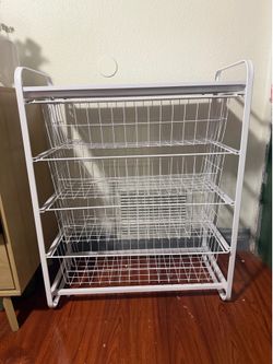 4 drawer metal storage organizer