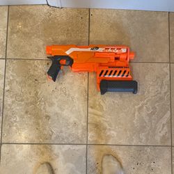 NERF N-Strike Elite Demolisher 2 in 1 Toy Dart Blaster Gun Orange TESTED WORKING