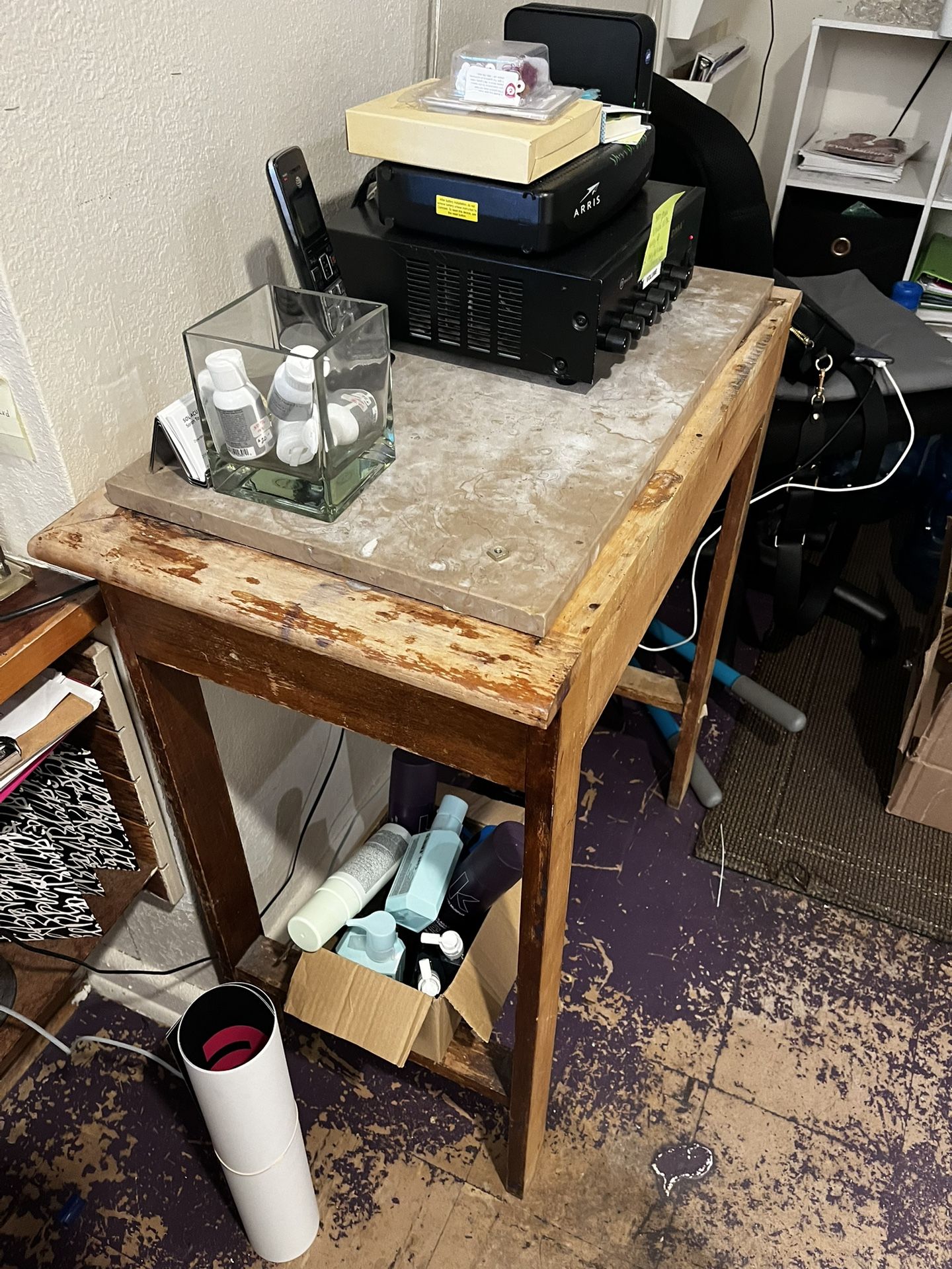 FREE TABLE WITH MARBLE TOP