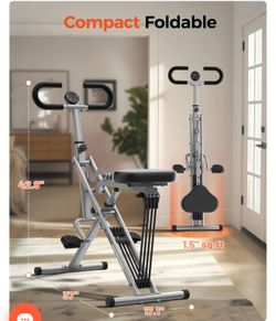 Foldable Full Body Exercise Squat Bike