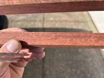 African Rosewood/ Bubinga Wood trim pieces