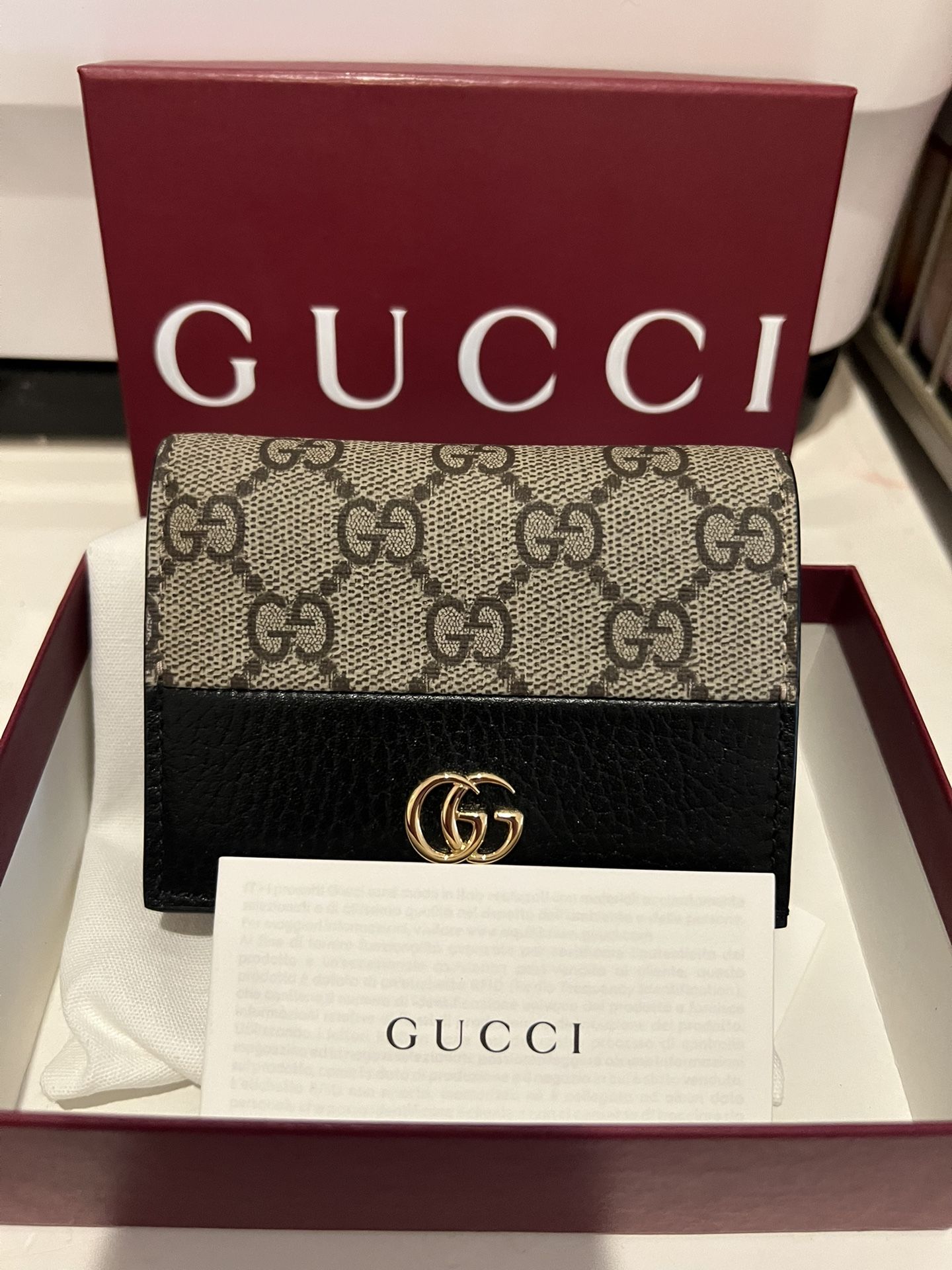 BRAND NEW GG MARMONT BI-COLOR WALLET