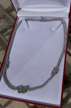 Butterfly diamond necklace