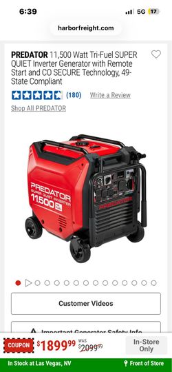 Predator 11,500 Watt inverter