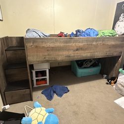 Twin Size Storage Bed