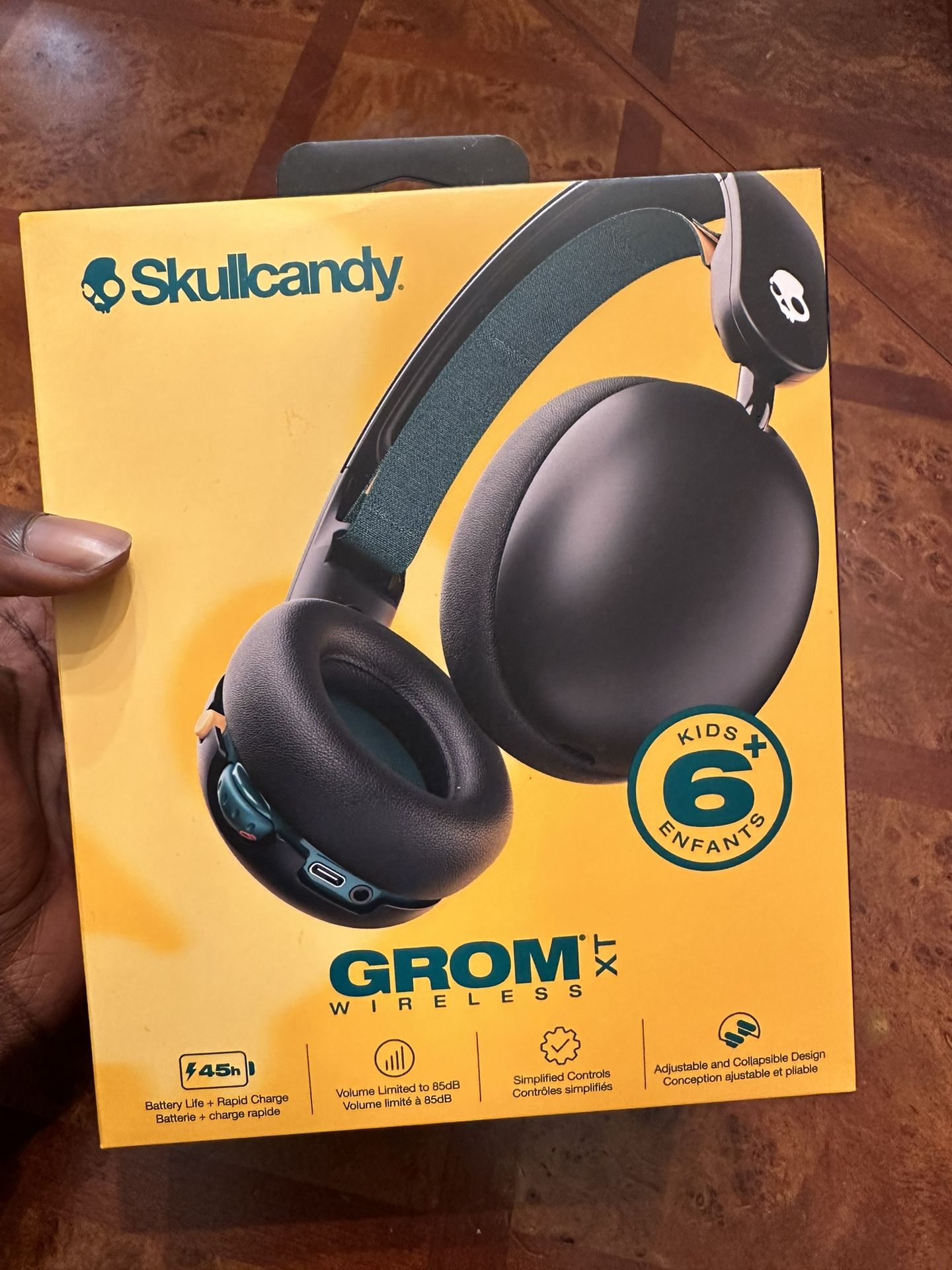 Skullcandy Grom Wireless Bluetooth Headphones for Kids