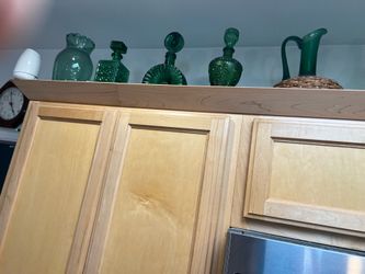 Vintage glass& porcelain bottles