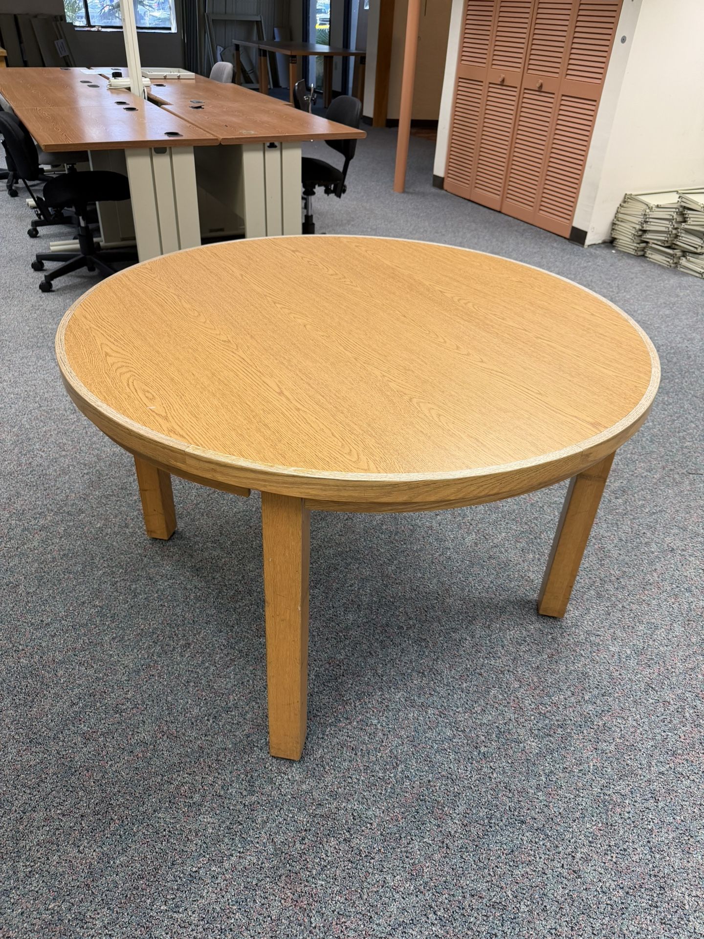 3 Wooden Round Tables - $75 EACH
