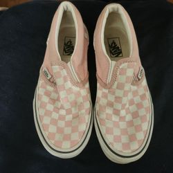 LIGHTLY WORN - Pink Checkerboard Vans!! 🩷