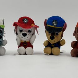 Paw Patrol 4" Mini Plush Stuffed Animal Toy | Marshall, Chase, Sky & More