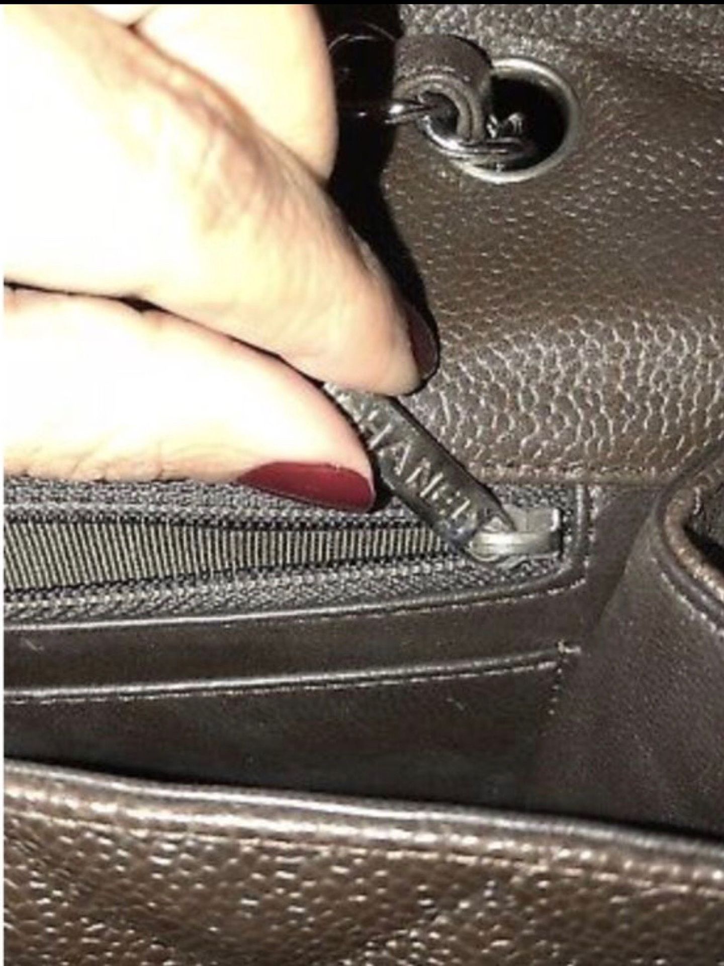 Chanel Quilted Single Flap Jumbo Brown Caviar