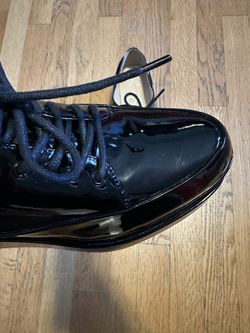Jessica Simpson Women’s Black Platform Shoes Patent Leather Oxfords Size 71/2