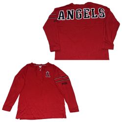 Los Angeles Angels PINK Victoria Secret Red Sweatshirt Womens XS Sequence