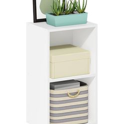 White 2 Tier Storage Cube