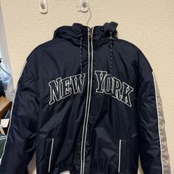New SPIRE NEW YORK FLEECE LINED BOMBER JACKET