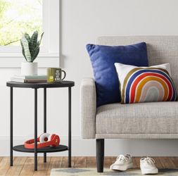 Black side table
