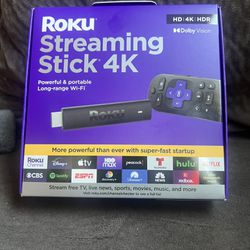 Brand New Roku Streaming Stick 4K | Streaming Device 4K/HDR/Dolby Vision with Voice Remote with TV Controls and Long-Range Wi-Fi