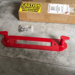 Jeep Winch Line Hook - Red Fishbone