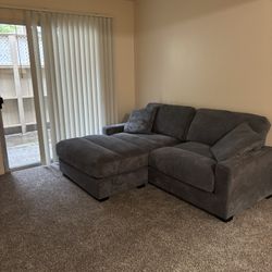 Aspen Charcoal 86” Left Facing Chofa