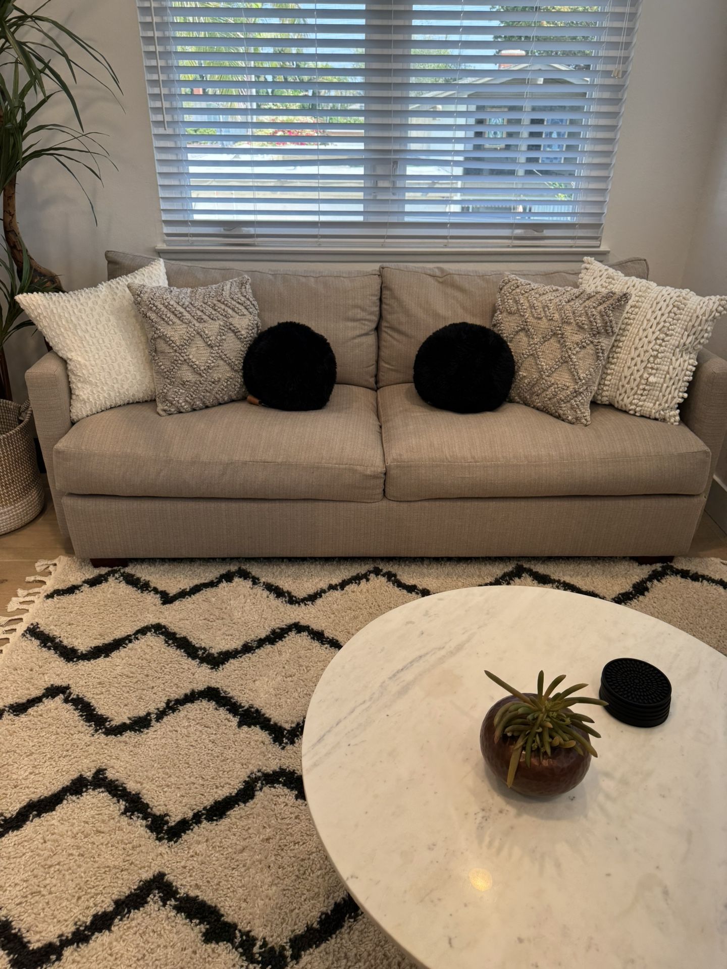 CUSTOM DESIGNED 6’ SOFA - $975