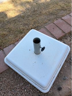 Patio Umbrella Holder $15 each (granite holder $25)