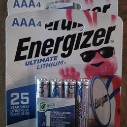 Energizer Ultimate lithium  aaa batteries 6/4pk
