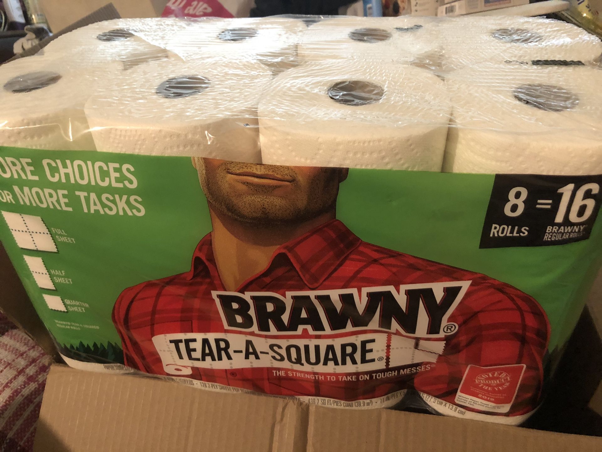Brawny Paper Towels - 8pk of 2-ply double rolls