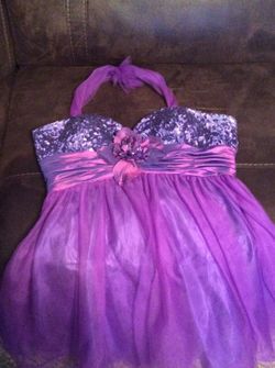 Purple prom dress