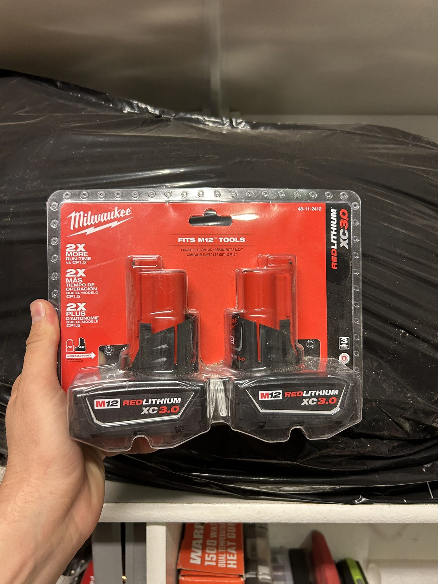 Milwuakee M12 XC 3.0 Batteries + Charger