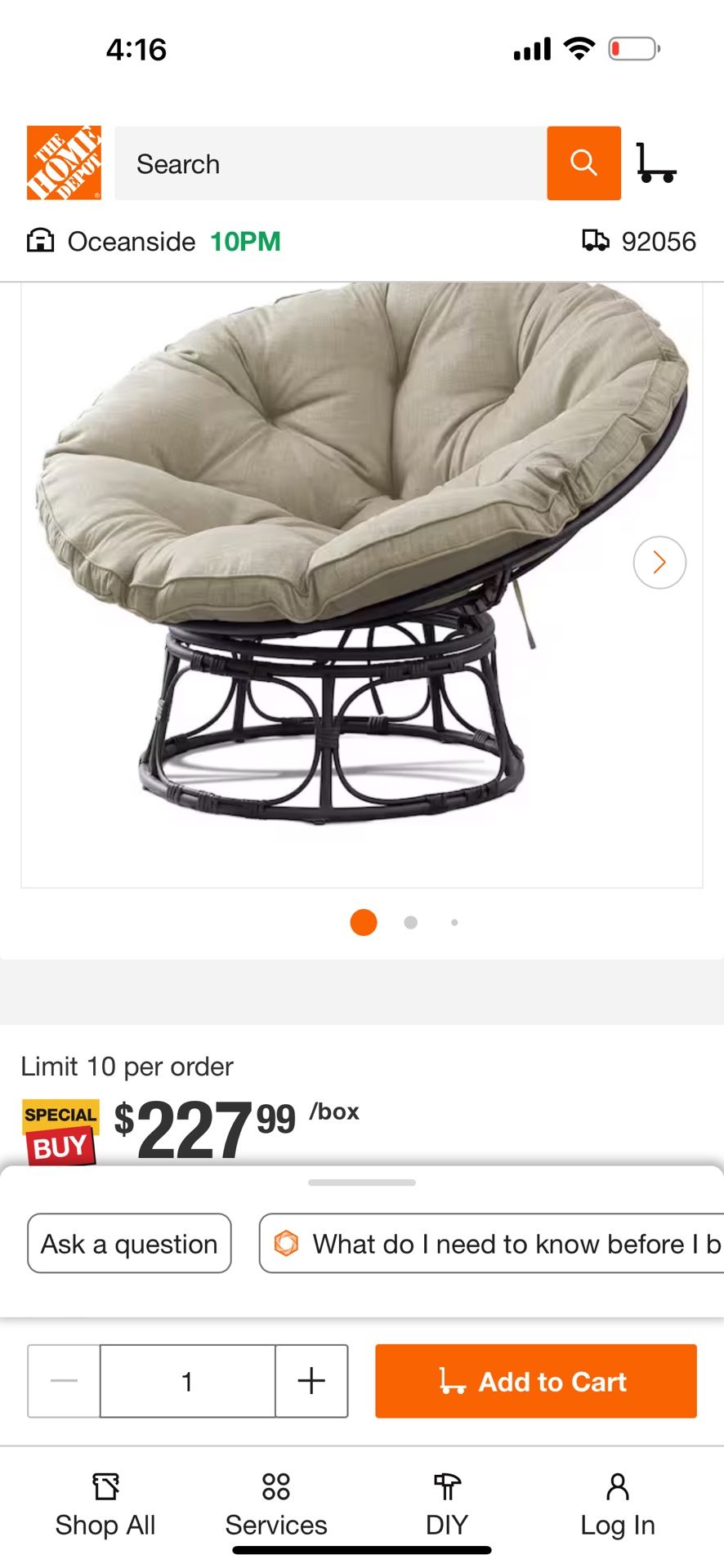 Papasan Chair