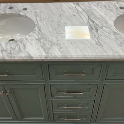 61x22 double sink vanity