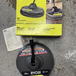 New Ryobi 12” Surface Cleaner With Quick Connect. Must Pickup