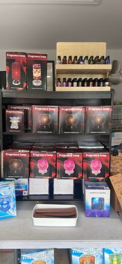 Incense oils, and lamps