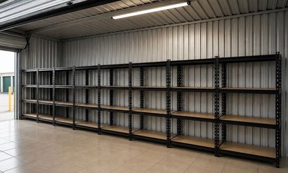 ==>> Your ENTIRE garage/Storage unit “Shelved” for low price!! new heavy duty metal shelving units