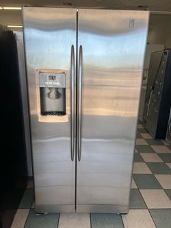 Ge profile stainless steel refrigerator ( delivery available)