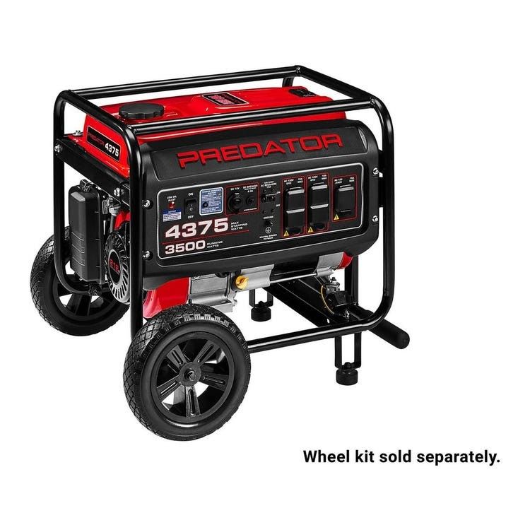 Predator Generator 4000w Gas W/Wheel Kit