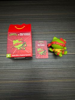 McDonalds Happy Meal Hello Kitty #8 Hello Kitty X Raphael (green)