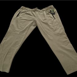 Men’s  Athletic Work Long Pants / Size: 2XL/ Color: Beige/ Pocket Bags/ 