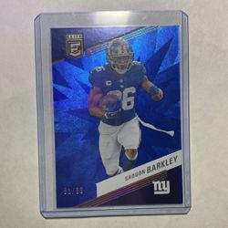 Saquon Barkley Rare Football Card /99
