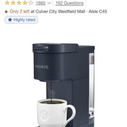 Navy Blue Keurig Coffee Maker
